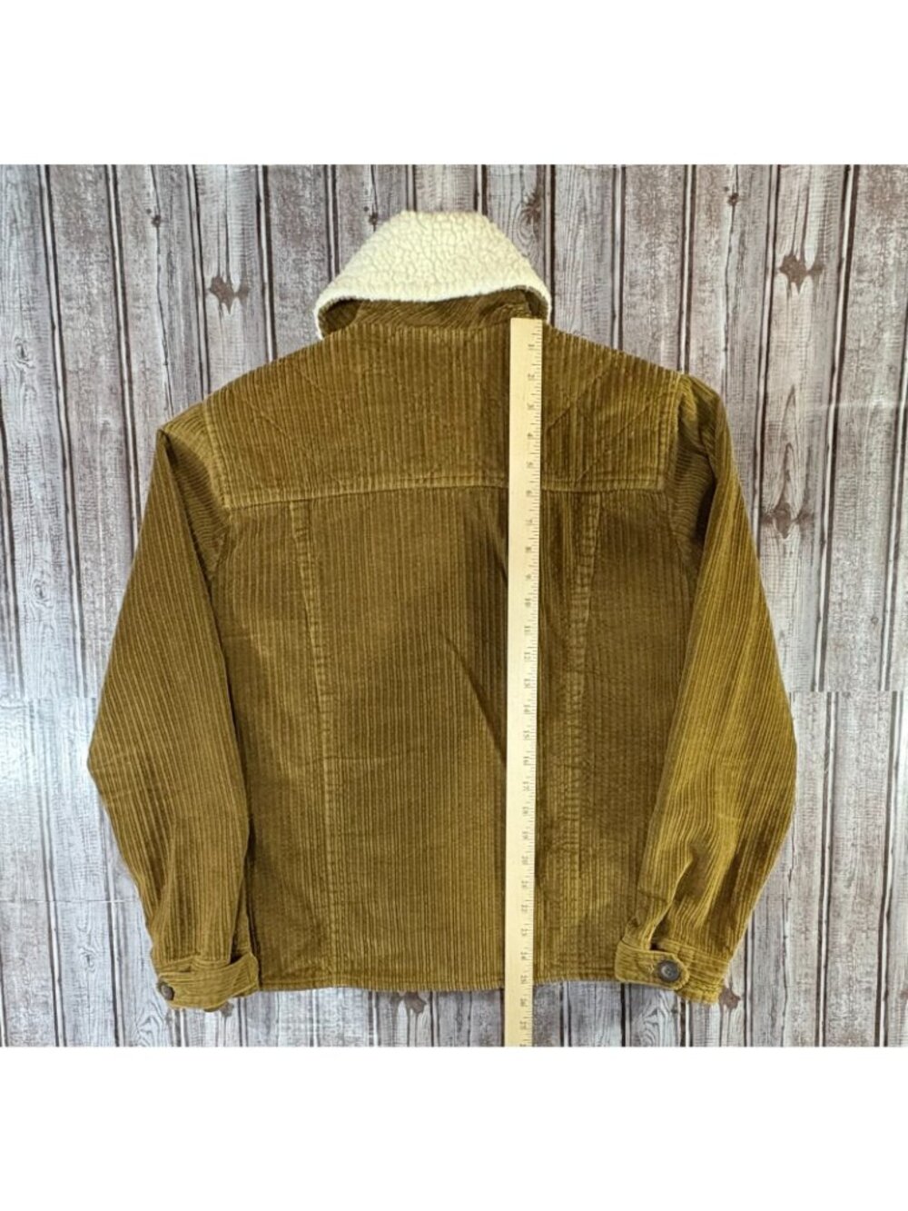 LAVENHAM sherpa neck corduroy jacket size Medium color green made in England - Picture 12 of 14